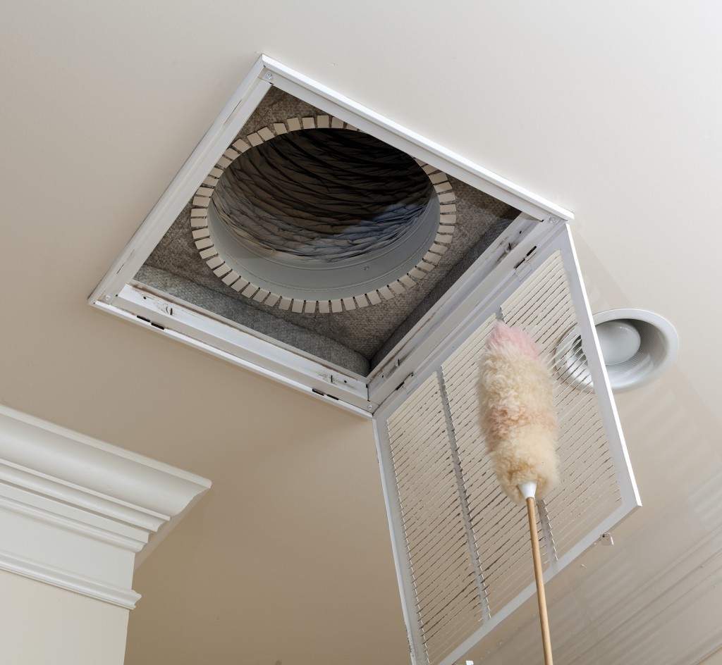 Dusting vent for air conditioning filter in ceiling First Coast Home Pros
