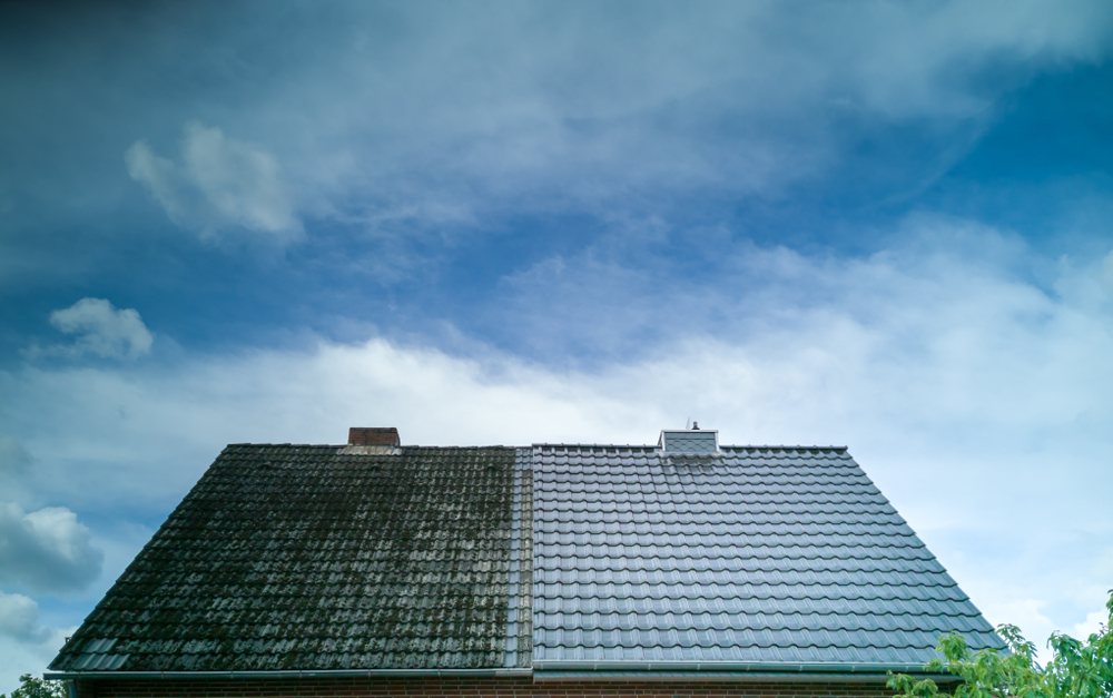 roof before and after hiring professional service