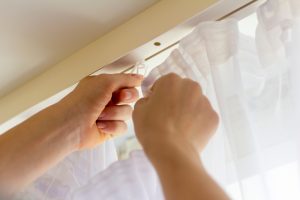 hanging curtains